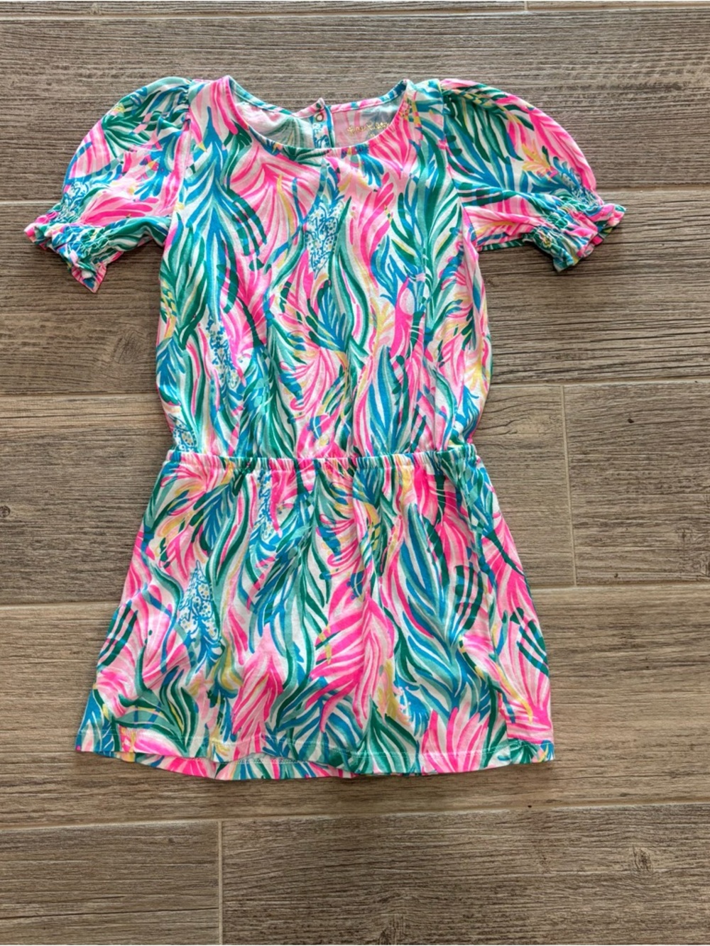 LILLY PULITZER SIZE Medium 6/7 MINI ADLEY SKORT ROMPER *SEA TURTLE SOIREE*
